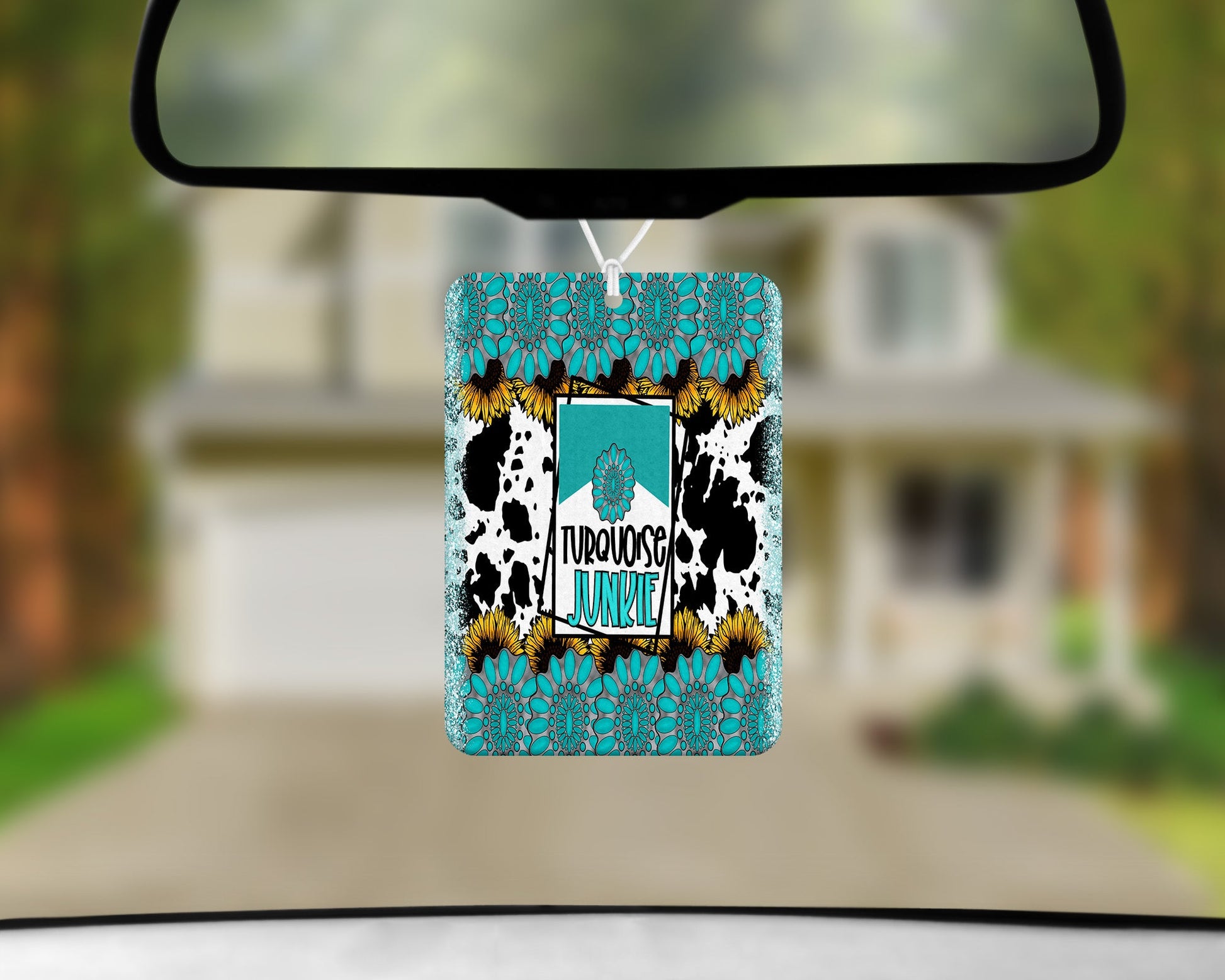 Turquoise Junkie|Freshie|Includes Scent Bottle - Vehicle Air Freshener