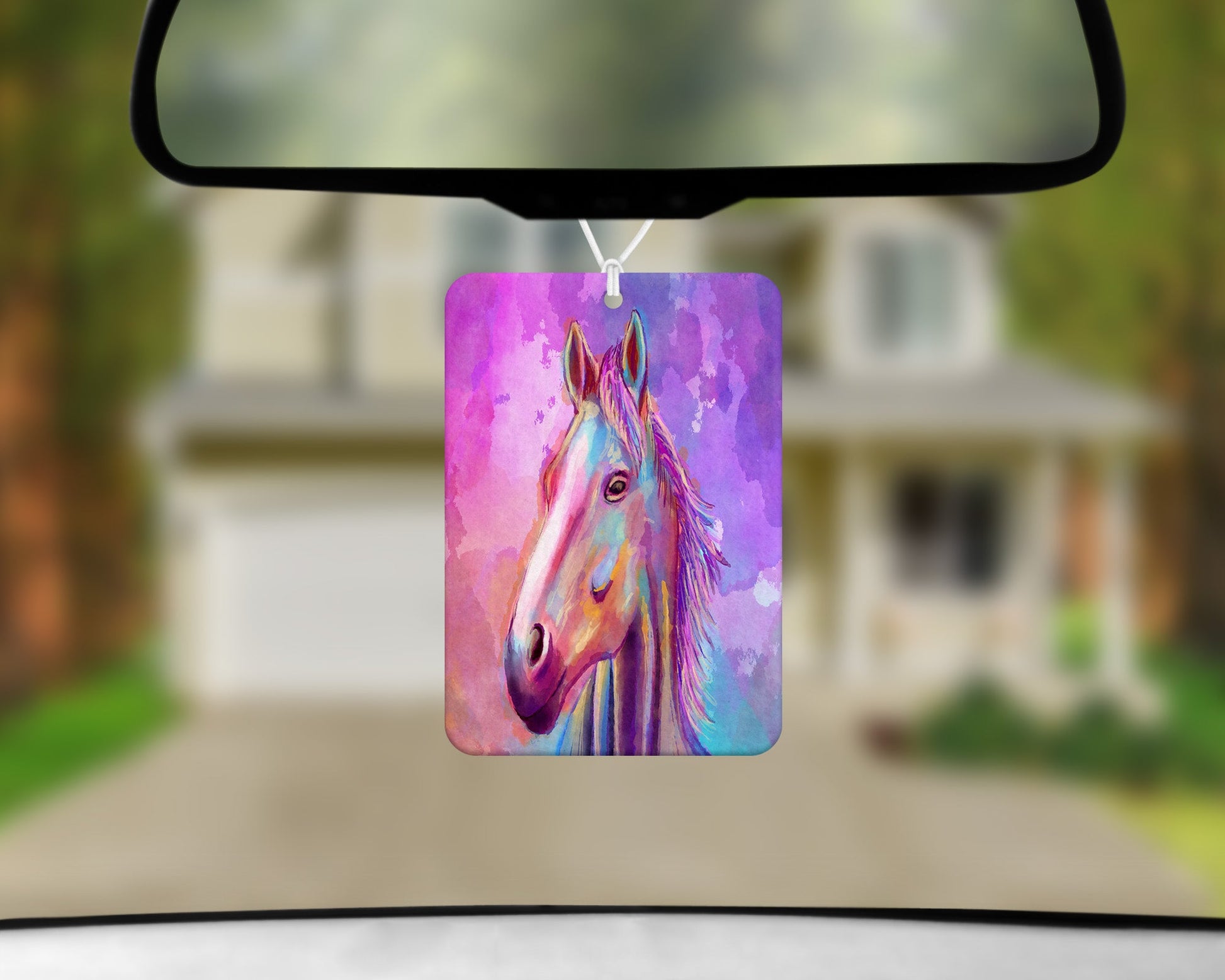 Watercolor Horse|Freshie|Includes Scent Bottle - Vehicle Air Freshener