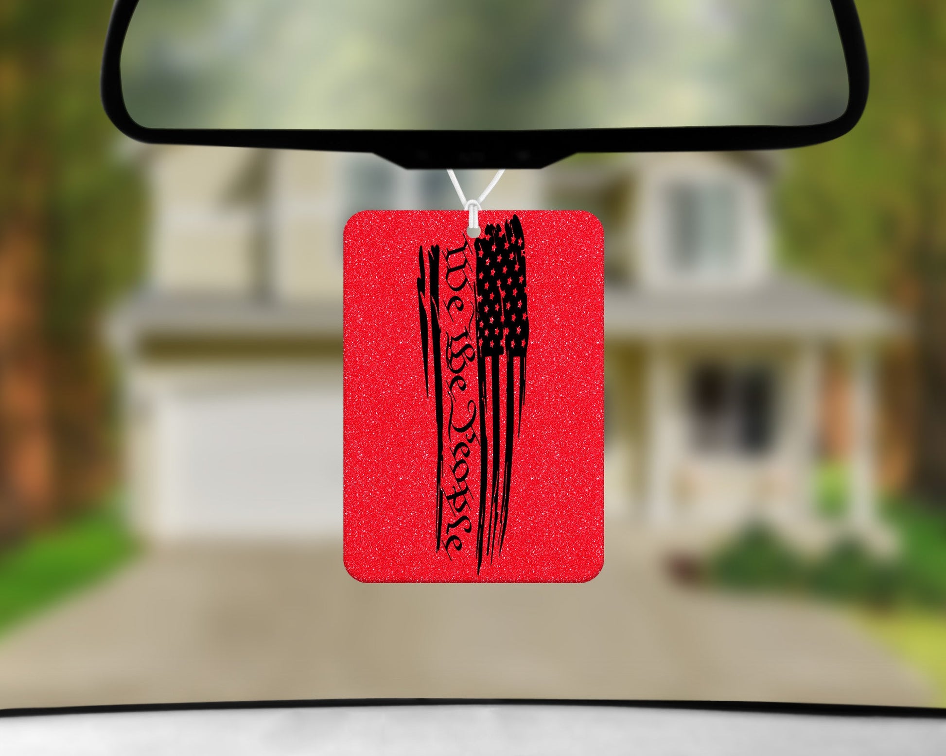 We The People Red|Freshie|Includes Scent Bottle - Vehicle Air Freshener
