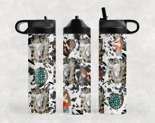 Western Collage |Sport Water Bottle - Tumblers