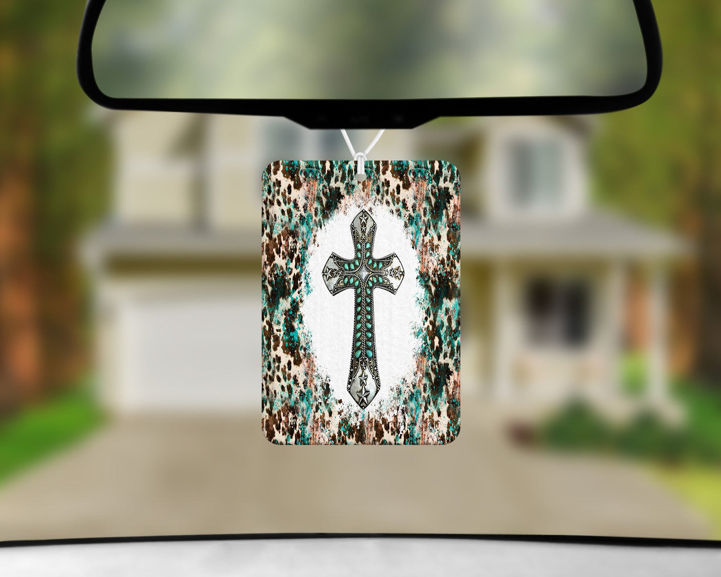 Western Cross|Freshie|Includes Scent Bottle - Vehicle Air Freshener