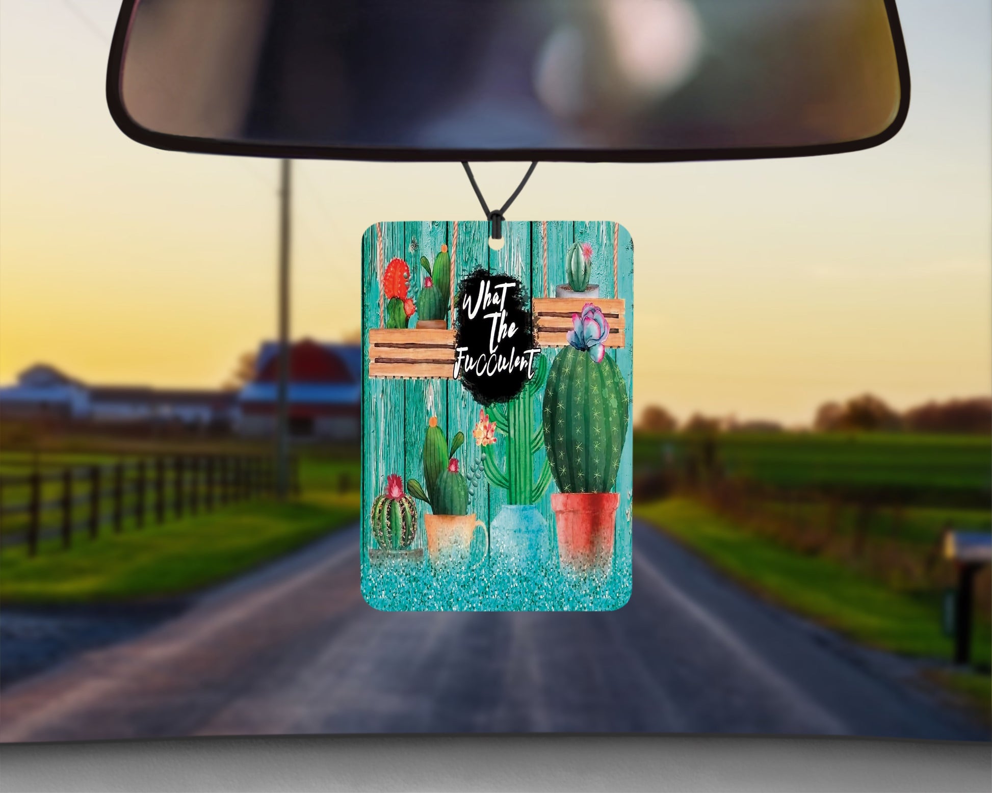 What The Fucculent Succulents|Freshie|Includes Scent Bottle - Vehicle Air Freshener