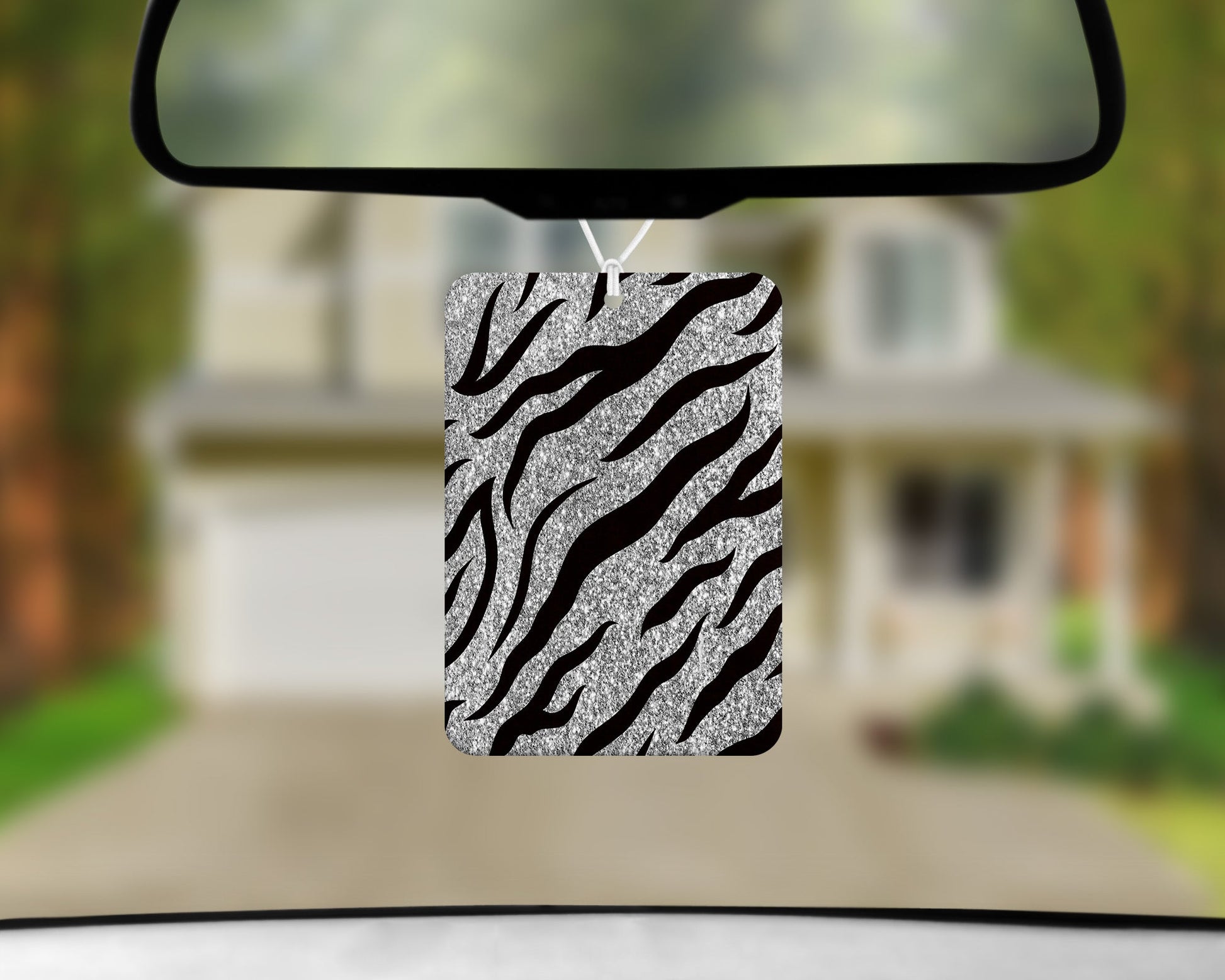 Zebra Print |Freshie|Includes Scent Bottle - Vehicle Air Freshener
